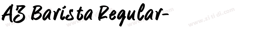 AZ Barista Regular字体转换